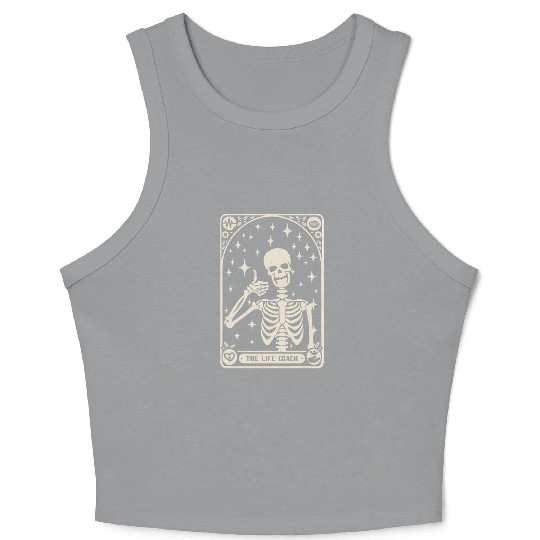 The Life Coach Tarot Card Motivation Speaker Crop Tank Top