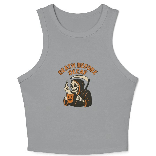 Funeral Halloween Tribute Crop Tank Top
