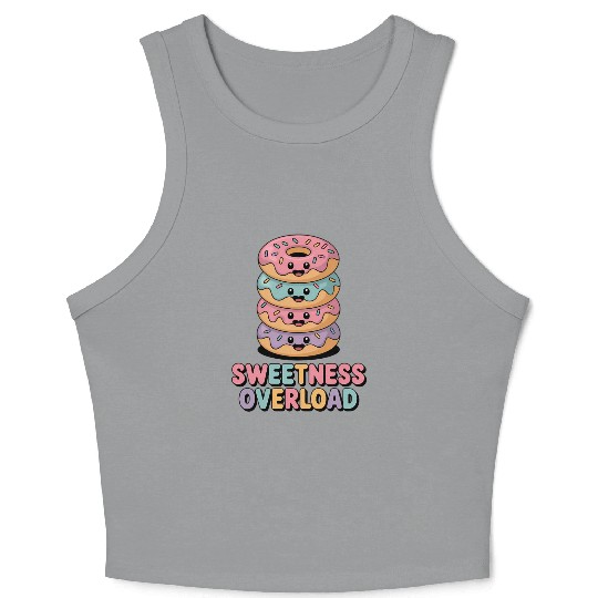 Sweetness Overload | Donut Kids Crop Tank Top
