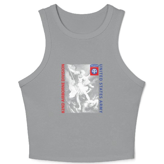 82nd Airborne - Saint Michael Crop Tank Top
