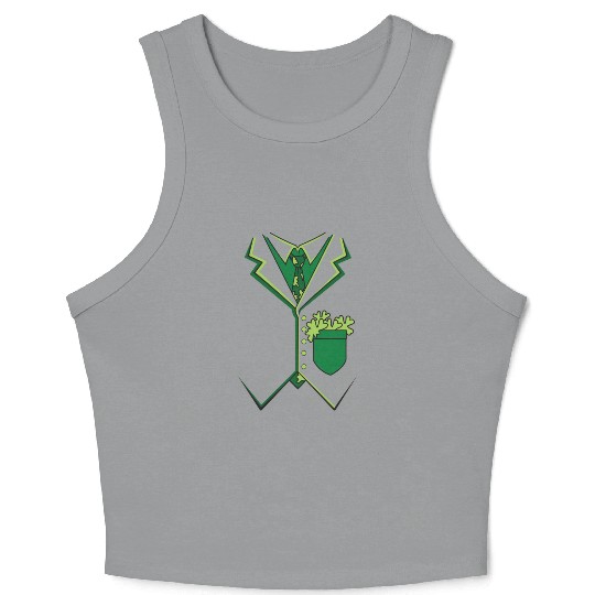 Irish Tuxedo Suit Crop Tank Top