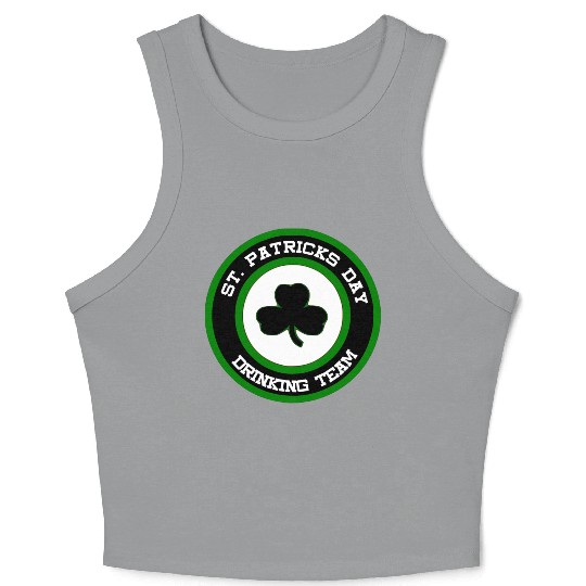 Sta Patrick's Day Drinking Team Crop Tank Top