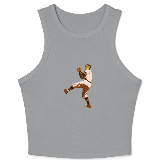 Baseball Pitcher Crop Tank Top