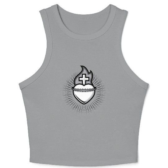 Sacred Heart Crop Tank Top