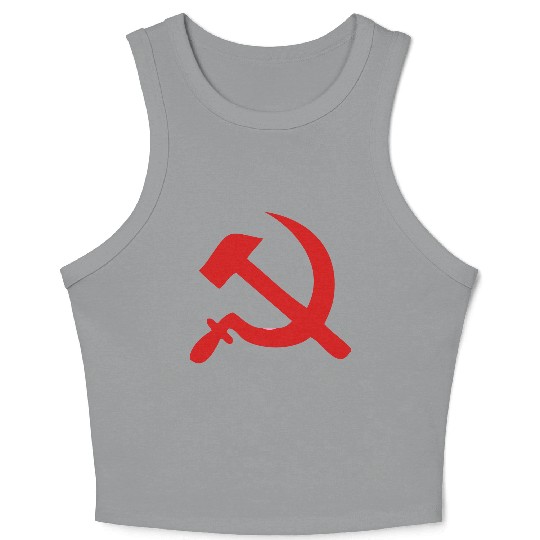 hammer and sickle Crop Tank Top