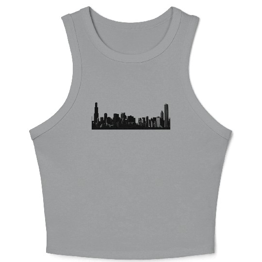 Chicago Skyline Crop Tank Top