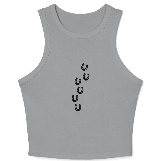 Horseshoe Track Crop Tank Top