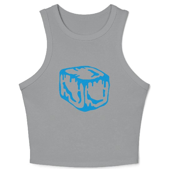 Ice Cube Design Crop Tank Top