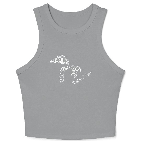 Great Lakes Words Design Crop Tank Top