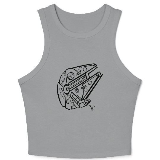 Millennium Falcon [Artist Rendering 4] Crop Tank Top