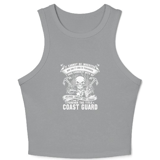 Coast Guard us coast guard coast guard Crop Tank Top