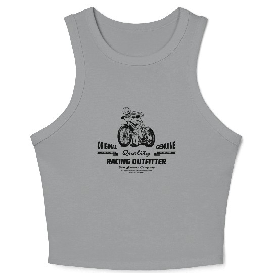 Motorcycle Speedway - Dirt Track Racing Crop Tank Top