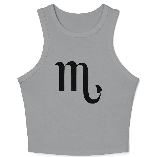 ★♥Best Star Sign Scorpio Symbol-Love Scorpio♥★ Crop Tank Top