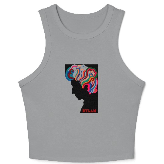 Bob Dylan icon Crop Tank Top