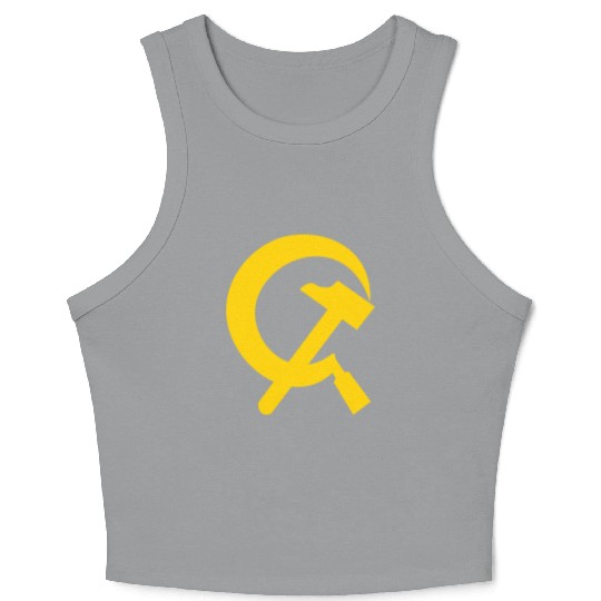 Hammer and sickle Crop Tank Top