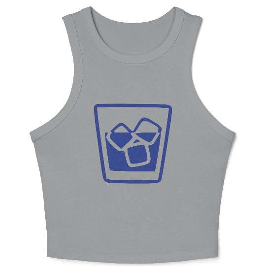 Alcohol and Ice Crop Tank Top