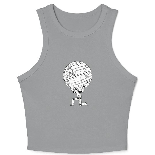 Funny Star Wars Stormtrooper art Crop Tank Top