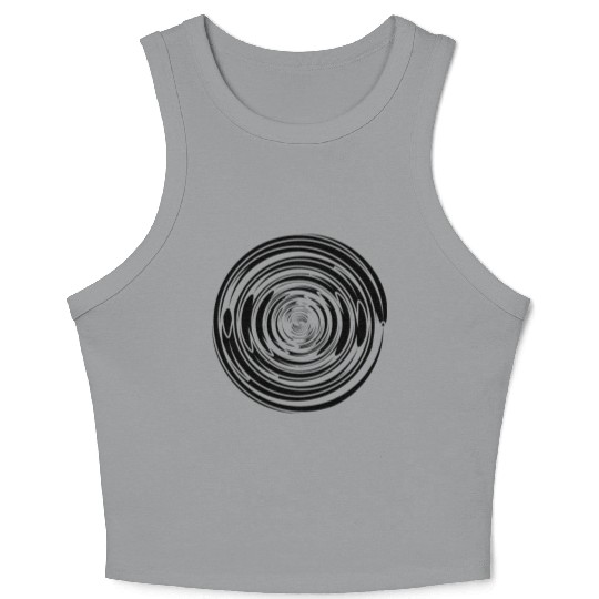Abstract Vortex 17 Crop Tank Top
