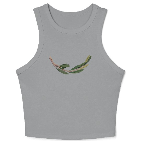Olive branch 2 Crop Tank Top