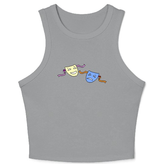 Beagle Bros Comedy Tragedy Crop Tank Top