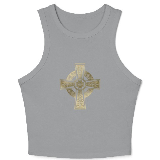 Celtic cross Crop Tank Top