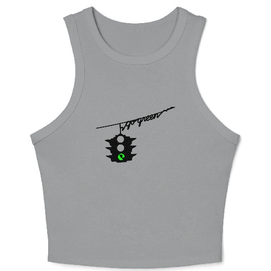 Go Green Crop Tank Top