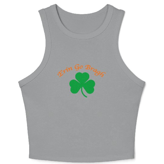 Erin Go Bragh Shamrock Crop Tank Top