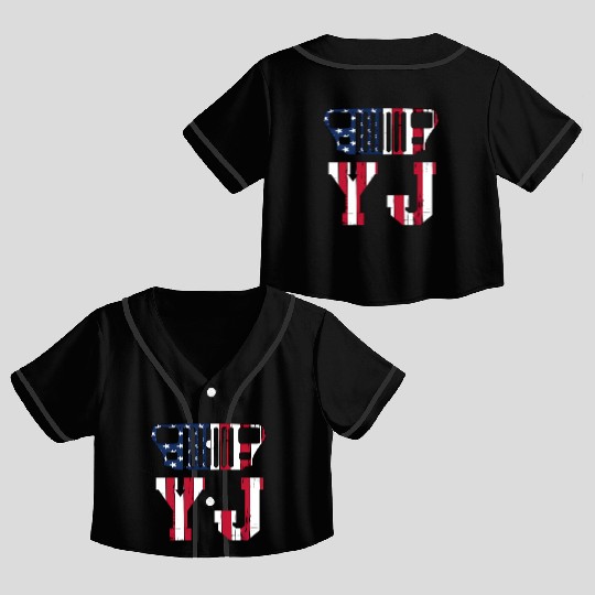 YJ Jeep, the square one Crop Top Baseball Jerseys