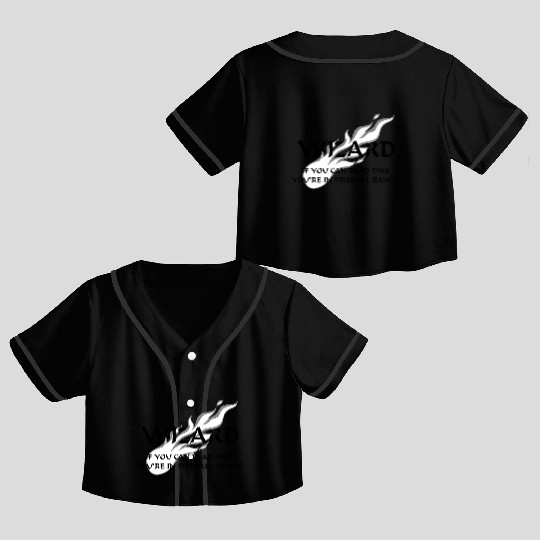 Wizard - Fireball Range Crop Top Baseball Jerseys