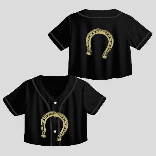 Horseshoe Crop Top Baseball Jerseys