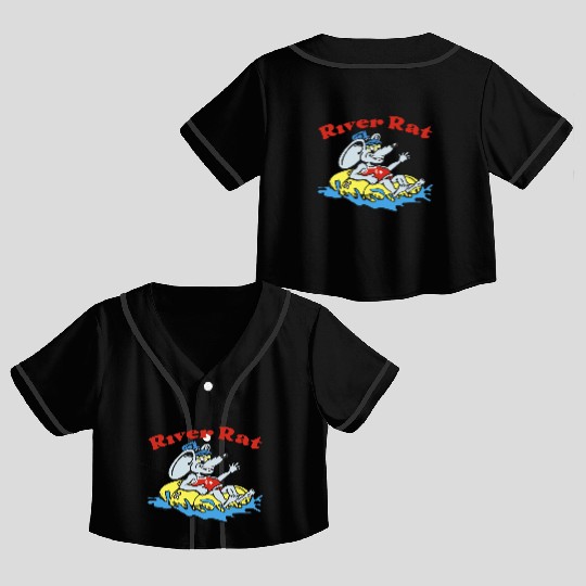 River Rat Swim Crop Top Baseball Jerseys