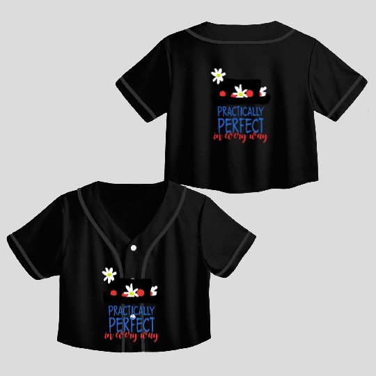 Mary Poppins Crop Top Baseball Jerseys