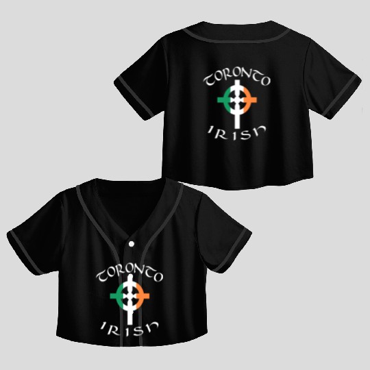 Ireland Canada Pride Celtic Cross Toronto Irish Crop Top Baseball Jerseys
