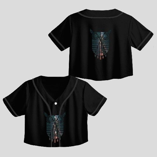 Owl Crop Top Baseball Jerseys