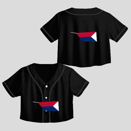 Team USA Rowing Blade Crop Top Baseball Jerseys