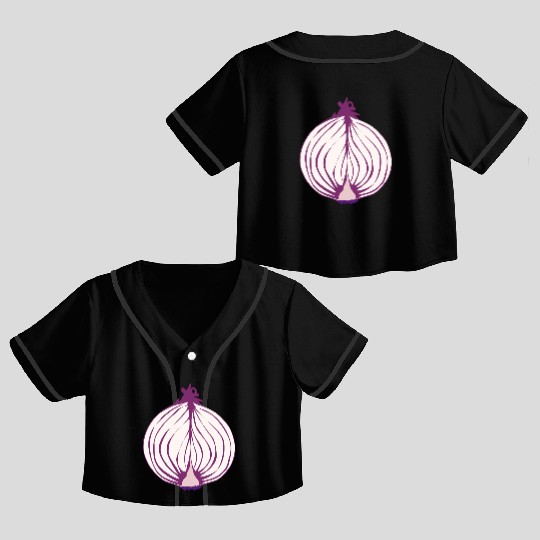 Red Onion Crop Top Baseball Jerseys