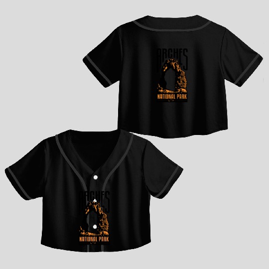 Arches National Park - Utah Crop Top Baseball Jerseys