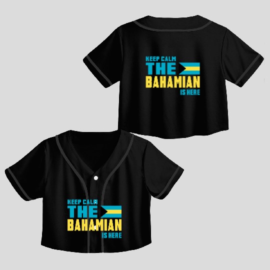Keep Calm Bahamas Design / Gift Crop Top Baseball Jerseys