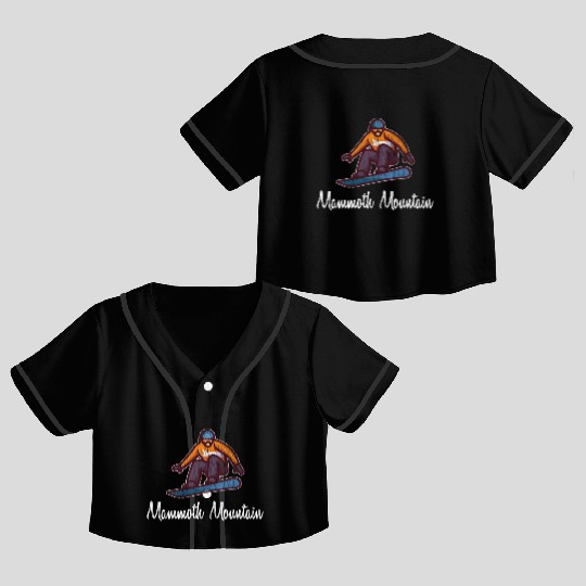 Mammoth Mountain Crop Top Baseball Jerseys