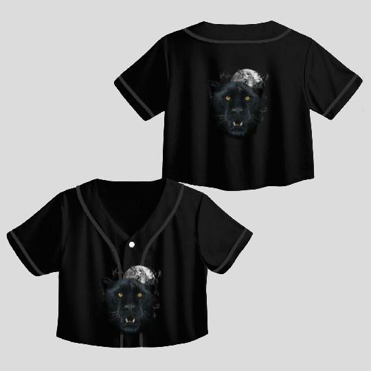 Black Panther Spirit The Face Of Power, Protection Crop Top Baseball Jerseys