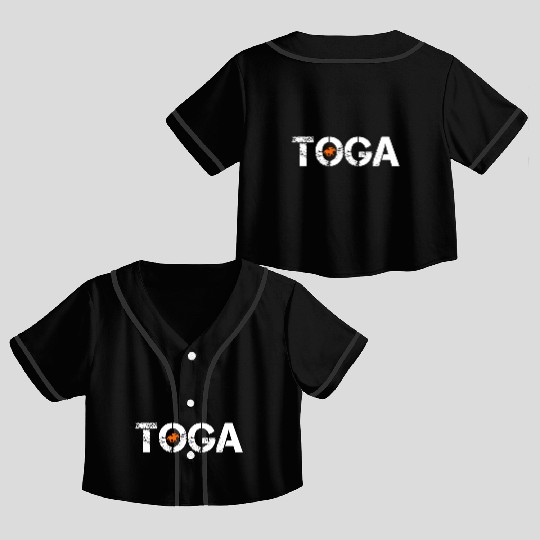 Toga Saratoga Springs Horse Racing Crop Top Baseball Jerseys