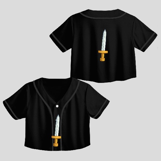 Robin Hood Sword Crop Top Baseball Jerseys