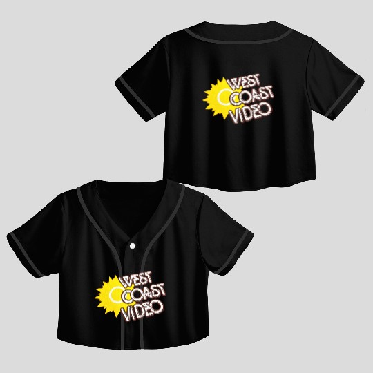 West Coast Video Crop Top Baseball Jerseys