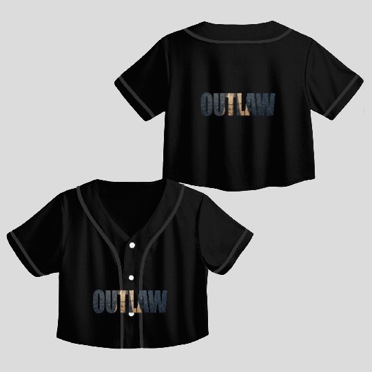 Outlaw Race Street Racing Drag Strip birthday chri Crop Top Baseball Jerseys