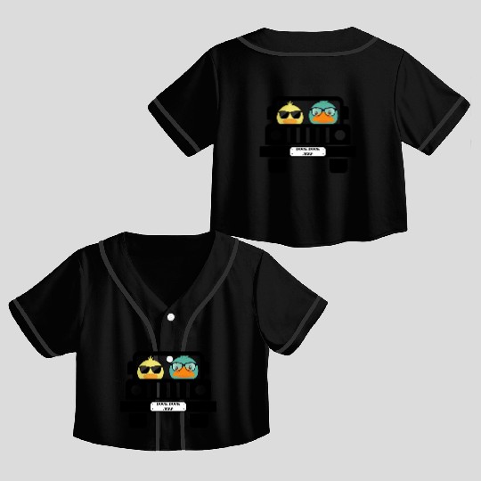Duck Duck Jeep Crop Top Baseball Jerseys