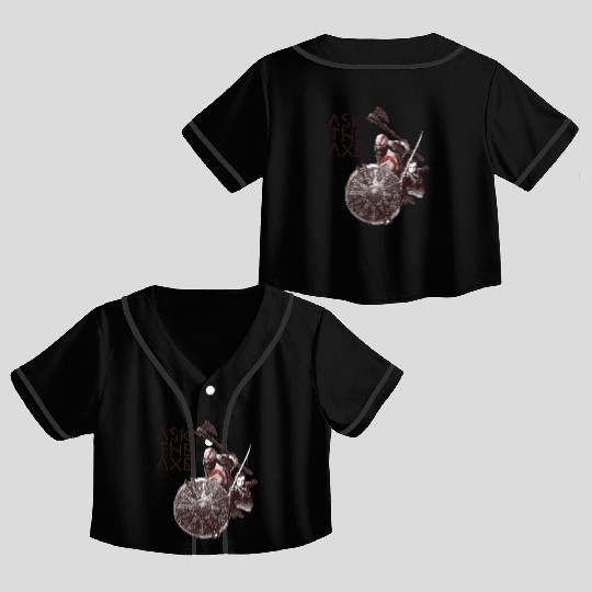God Of War Ask The Axe Crop Top Baseball Jerseys