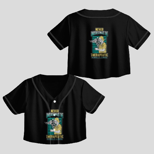 Nurse Heart Doctor Syringe Crop Top Baseball Jerseys