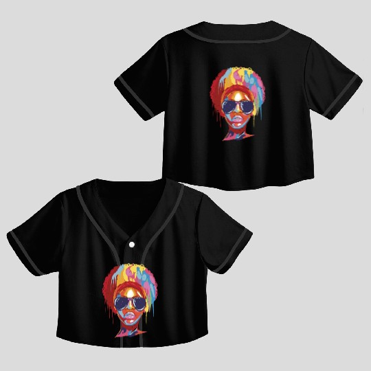 juneteenth-independence, Black History Active, Crop Top Baseball Jerseys