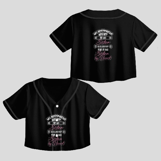 Friendship Love Sister Sweet Crop Top Baseball Jerseys