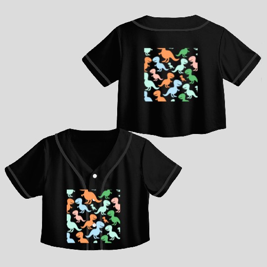 PAPA SAUR, Father's Day Crop Top Baseball Jerseys